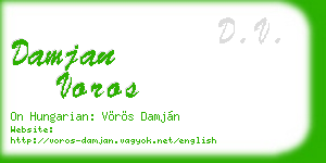 damjan voros business card