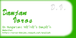 damjan voros business card